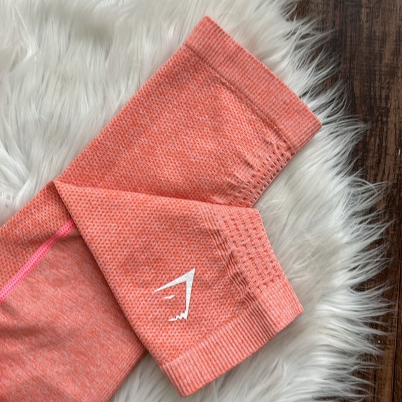 ✨GYMSHARK | Ombré Seamless Leggings | Peach Coral | Size M - Picture 8 of 11